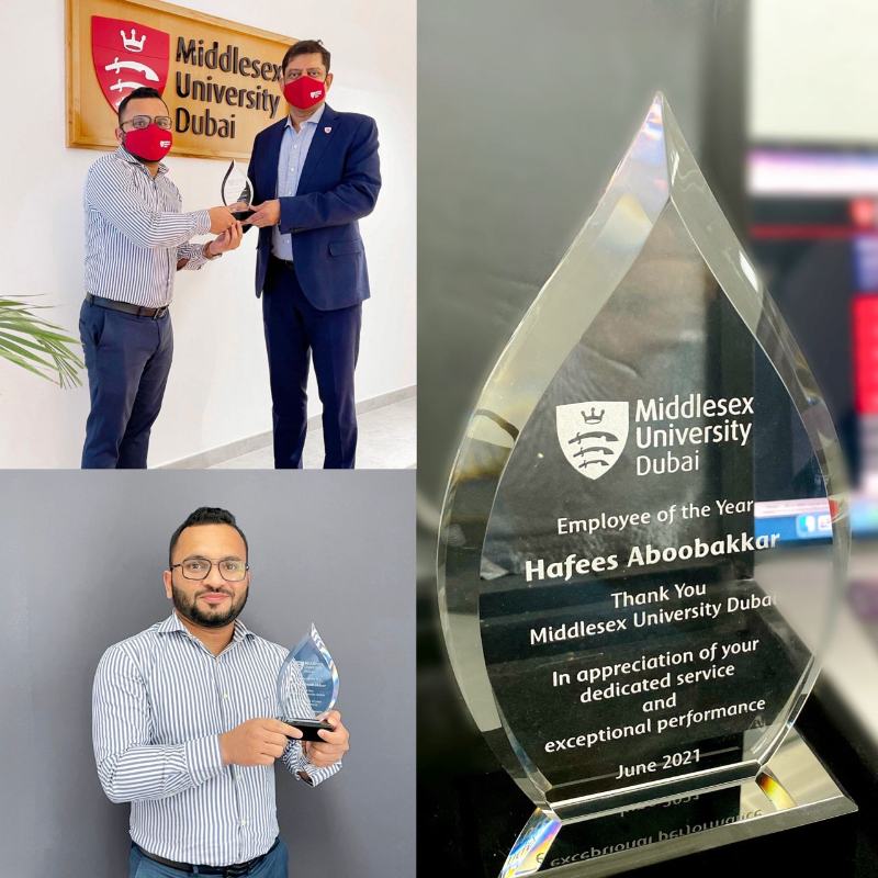 Employee of the Year, Middlesex University Dubai · 2021
