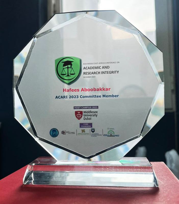 ACARI 2023 Committee Member, Academic & Research Integrity conference