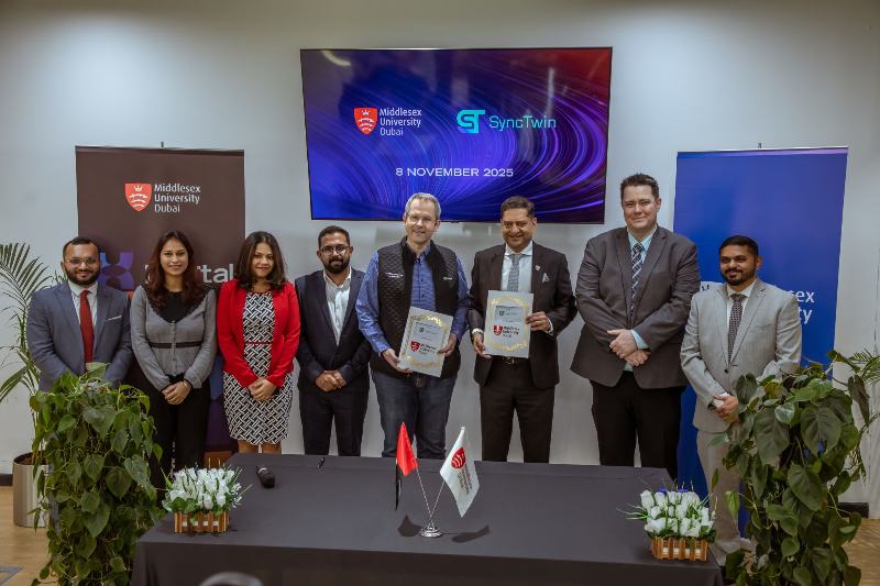 MDX Dubai × SyncTwin, Partnership signing · Nov 2025