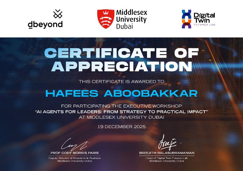 AI Agents for Leaders, Executive workshop · Dec 2025