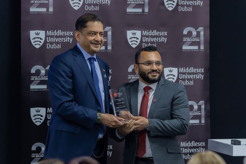University Appreciation Award, Middlesex University Dubai · 2026