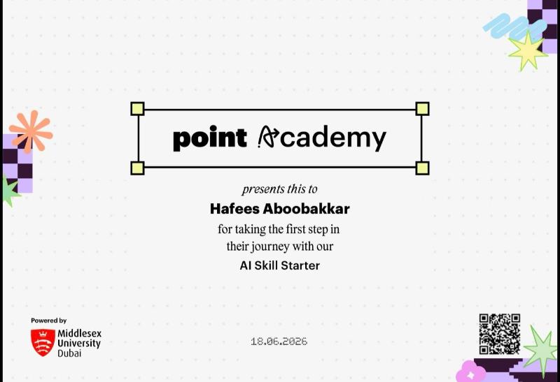 AI Skill Starter, Point Academy · Jun 2026